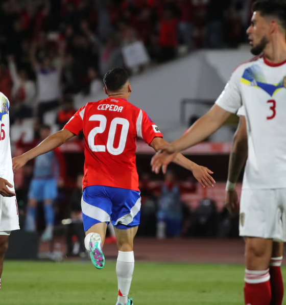 Lucas Cepeda anotó dos goles ante Venezuela. Foto: Jonnathan Oyarzun/Photosport.