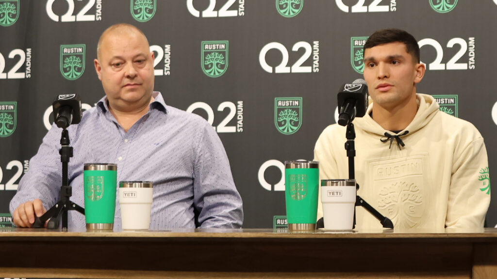 Presentación de Brandon Vázquez con Austin FCF | Foto: Club Deportes / Jorge Iturralde