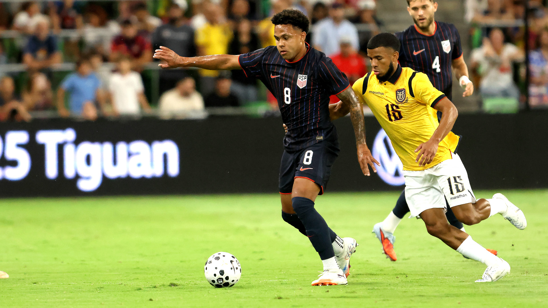 Estados Unidos y Ecuador empataron a un gol | Foto: Club Deportes / Jorge Iturralde