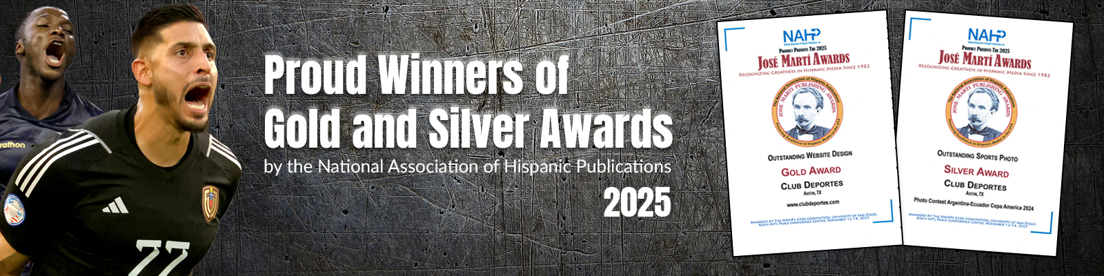 Gold and Silver Award Winners - Club Deportes